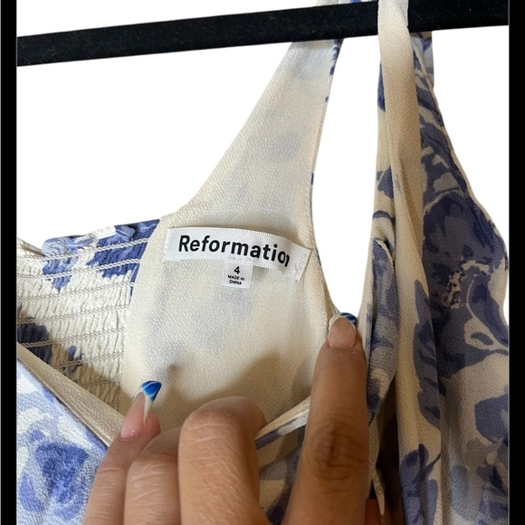 Reformation Twilight Dress Lucerne Size 4 - Picture 4 of 7